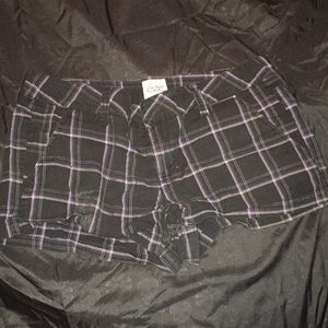 Black and purple Shorts